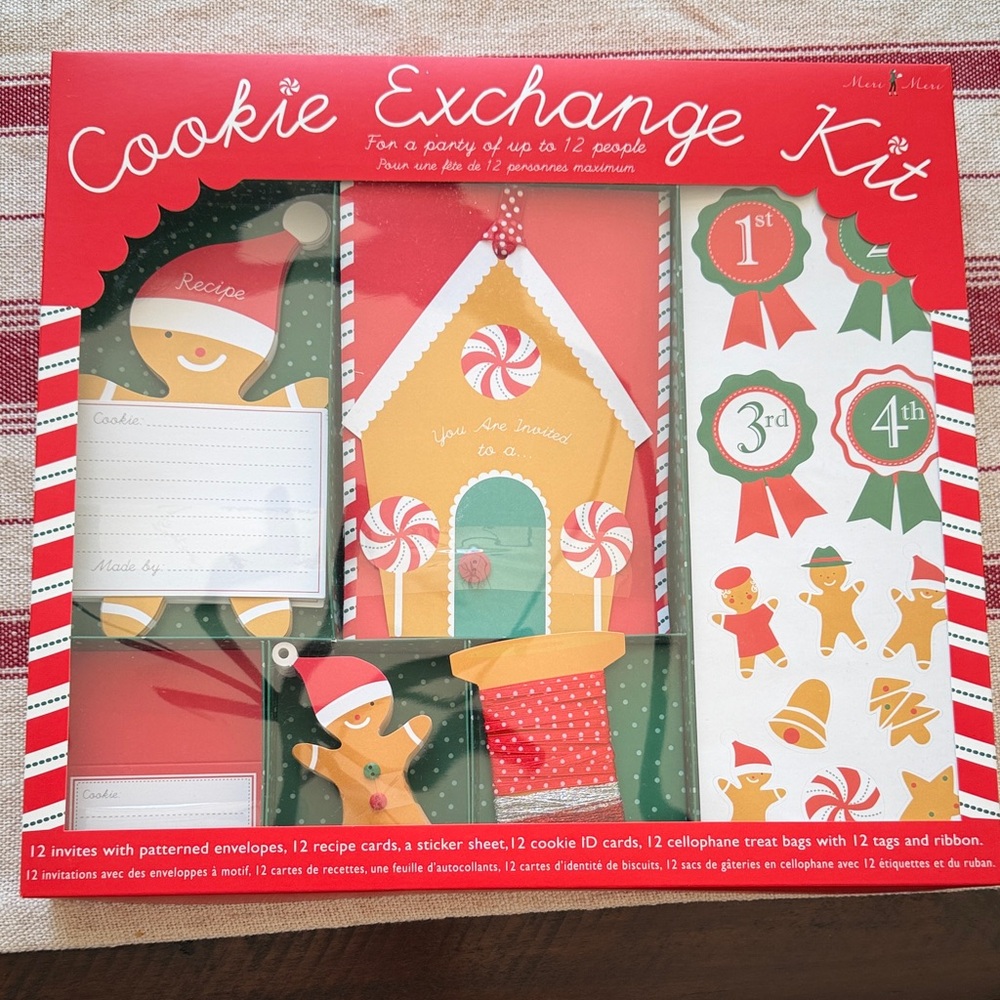 Meri Meri Holiday Cookie Exchange Kit Ginger Bread Theme